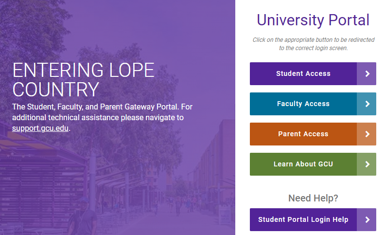 GCU Student Portal