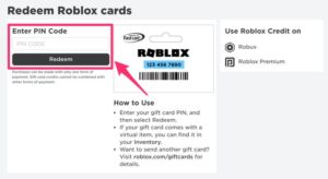 gift card roblox redeem